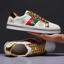 Dames Designer Schoenen Outdoor Low Flats Dames Casual Lederen Schoenen Paar Golden Glitter Sneakers