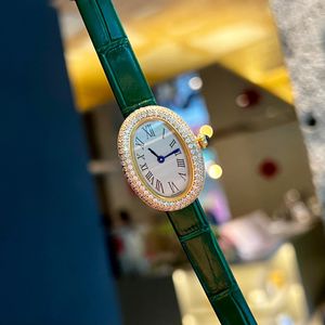 Dames designer horloge badkuip ontwerp stijl quartz uurwerk 32*26mm saffier spiegel mode veelzijdig casual horloge luxe horloge