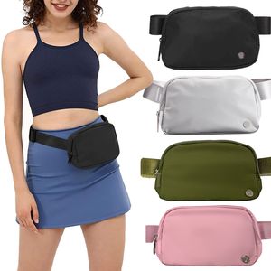 Lu partout sac de ceinture fanny pack classique bum poitrine yoga lululemens femmes sac bumbag nylon femmes hommes épaule bandoulière taille sacs qltrade-9 sacs à main portefeuille