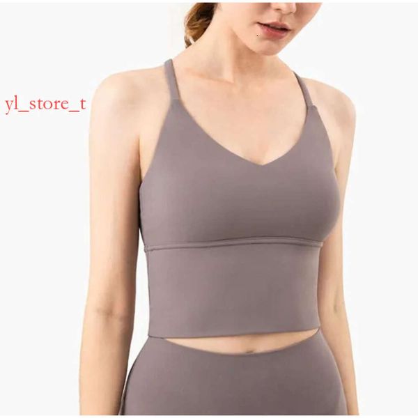 Diseñeryoga para mujeres Sports Bra Toqule Tops corriendo ropa de gimnasio para mujeres SEXY Small Sling Camiseta de chaleco acolchado Partido para Leggins Dieselg Top 6312