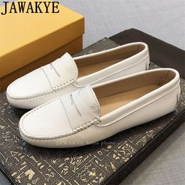 Femmes S Doudou Robe Summer Flatrs Mandis décontracté Slip on Flat Phile Formal Business Cuir Walk Shoes Mujer Loafer Caual Buine Shoe