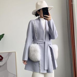 Dames down 2022 mode dames natuurlijke bont jas vol pelt vrouwen echte jassen uit het oog