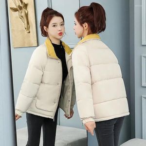 Femmes vers le bas 2023 femmes veste courte hiver épais à capuche coton rembourré manteaux femme coréenne ample Puffer Parka dames surdimensionné Outwear 3XL