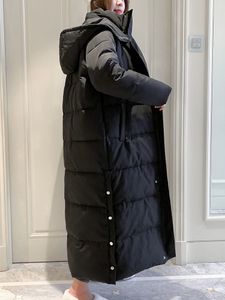 femmes vers le bas Mode Épais Chaud Manteau Lady Coton Parka Long jaqueta veste d'hiver avec capuche 201201