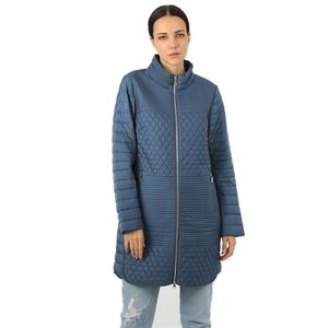 Veste en duvet pour femme Col montant Femme imperméable ultra léger chaud Parka coton de haute qualité bureau dame vêtements 18-520 210819