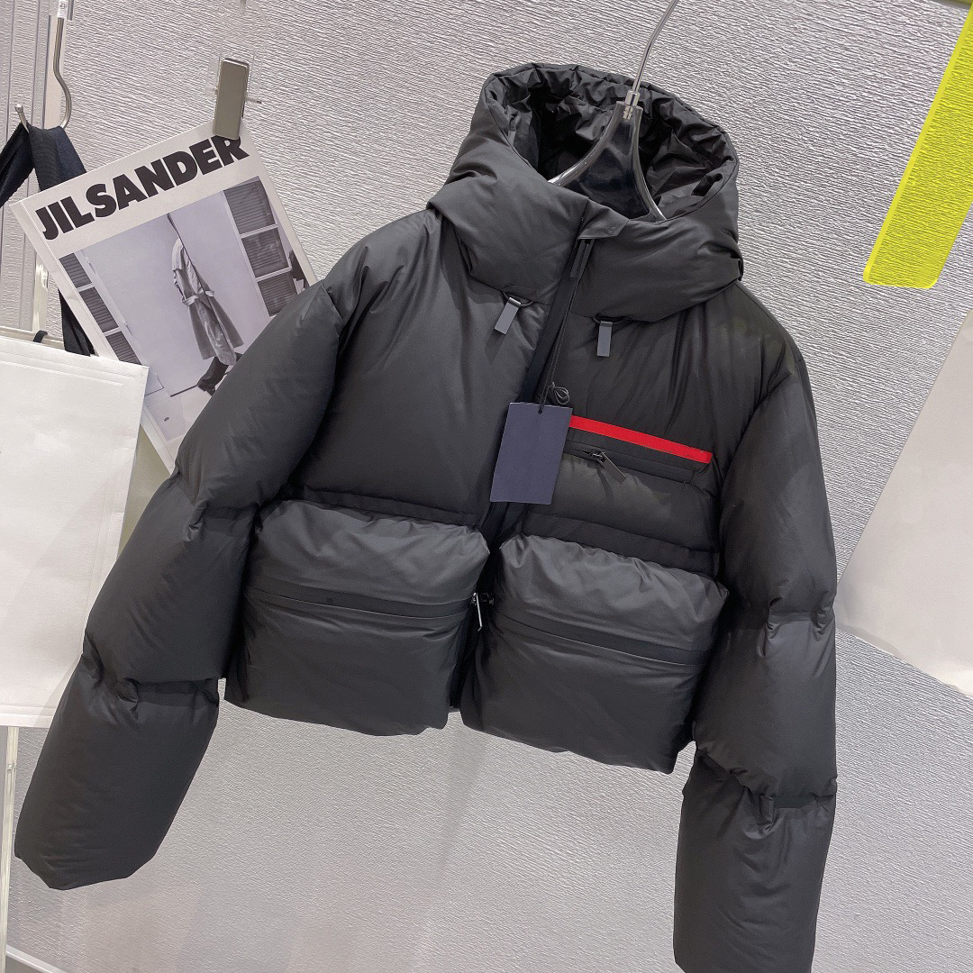 クラシックレター付きのレディースダウンジャケットパーカーファッションフード付き大きなポケットジャケット冬ウォームショートコート3色サイズs-l