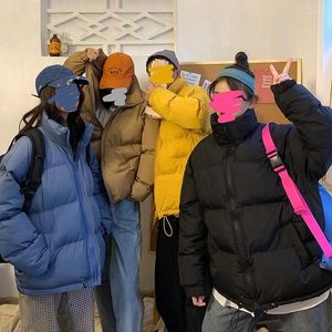 Femmes Down Hommes Harajuku Coloré Bulle Manteau Veste D'hiver 2022 Hommes Streetwear Hip Hop Parka Coréen Noir Vêtements Vestes Puffer