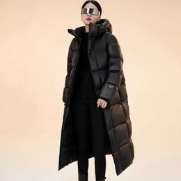 Parkas pour femmes 2023 femmes veste manteau d'hiver femme version étendue épais vêtements d'extérieur chauds à capuche polyvalent loisirs pardessus 231013