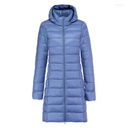 Dames down parkas aibeautyer winter witte casual jas puffer jas capuchon slanke parker outdar met duck jassen 2022 herfst ultra licht lang