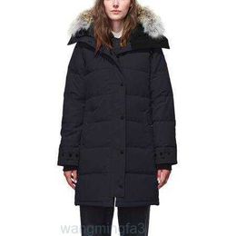 Parka longue en duvet d'oie pour femmes canadiennes Shelburn, version originale pure, veste chaude épaisse pour l'extérieur