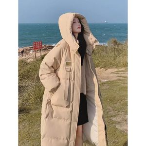 Parkas en duvet pour femmes Chic veste rembourrée en duvet pour femmes corée du sud ample à capuche épais chaud long manteau d'hiver Parka 2023 231201