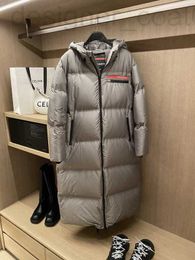 Women's Down Parkas designer extreme koude verdikte oversized lange witte ganzendonsjas dameskniejas CLF5