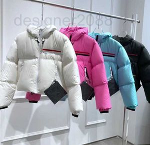 Veste de créateur Parkas pour femmes à capuche dames Budge Triangle Tec Rec tissu coquille d'oeuf à manches longues courtes 2QWR