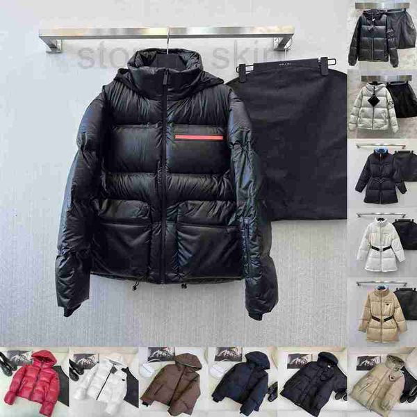 Parkas pour femmes Designer Original Style P-rrra Veste Marque De Mode Nylon À Capuche Hiver Canard Chaleur À Capuche Parka Manteaux Long Coupe-Vent 7IYO