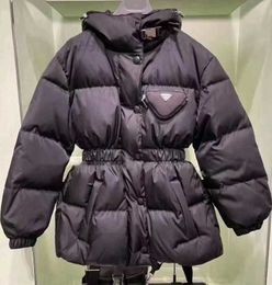 Dames Down Parkas Designer Women Puffer Jacket Long Designer Black Reylon Winter Coat 0OTJ