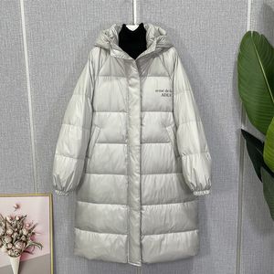 Dames down parkas jas winter lange capuchon korean versie dik temperament wilde witte eend warme jassen vrouwelijk 221128