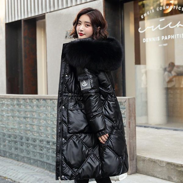 Doudoune femme Parkas veste femmes coton manteau 2022 hiver long coton-rembourré vêtements femme ample brillant étanche à l'eau LDY8607 Luci22