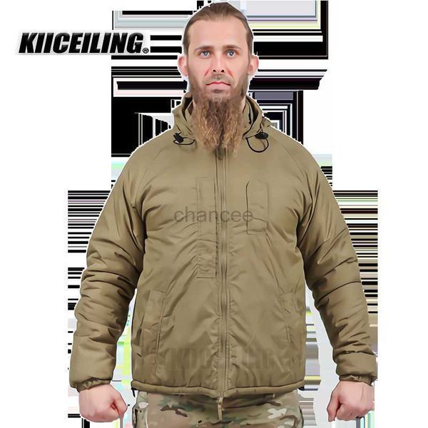 Parkas de mujer KIICEILING Senderismo Chaqueta táctica militar para hombres Reino Unido Ejército Invierno Cálido Impermeable Camping Caza Escalada Chaquetas HKD230725