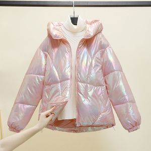 Chaqueta de invierno holgada coreana para mujer