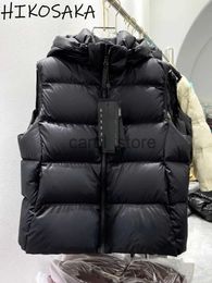 Parkas pour femmes coréens pacithwork glossy down veste gilet 2023 automne hiver décontracté à capuche extérieur gaigne