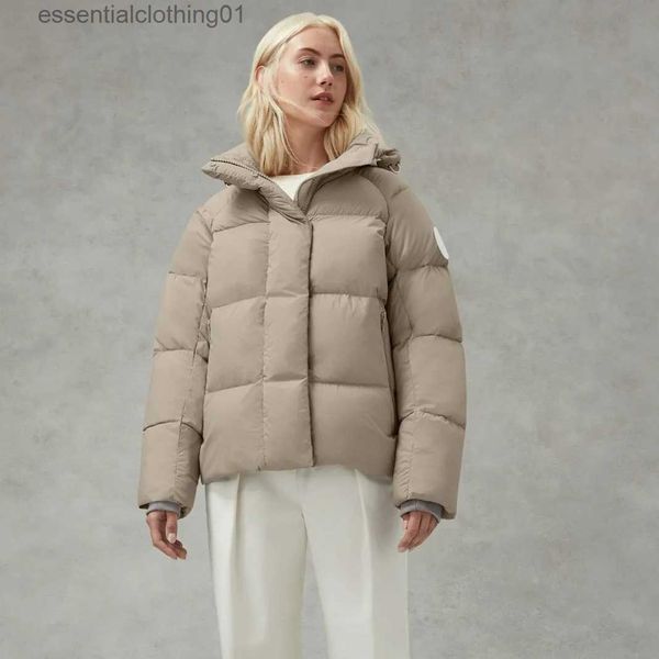 Parkas Femme Marque de luxe hiver femmes doudoune épaisse à capuche loisirs chaud remplissage blanc vers le bas blanc caoutchouc Pure Co Lor Parker manteau L231129