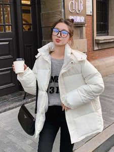 Parkas pour femmes MEILLY DOLPHIN AUTOMNE FEMME CHOOD COODED CALLAR Collier Solide Veste gonflable Veste à fermeture éclair pour femmes en coton lâche Z230817