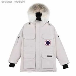 Femmes Down Parkas Hommes Designer Vestes Manteaux À Capuchon Qualité Casual Plume Outwear Double Fermeture À Glissière Veste Rembourrée Blanc Haute Qualité Mens Jarcke Manteau L6 L230909