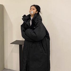 Parkas en duvet pour femmes Manteau mi-long en coton matelassé pour femmes hiver style sportif coréen Parker 220919