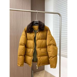 Femme Down Parkas MM Home Automne / hiver Nouveau Pure 90 Duck Lettre de broderie Décoration Cold Flip Coll