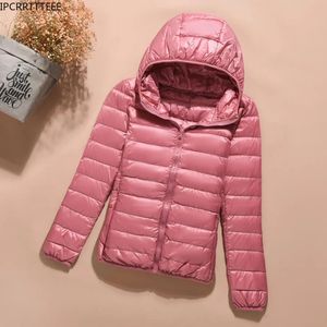 Parkas en duvet pour femmes printemps automne 2023 veste rembourrée légère vestes manteau ultraléger à capuche léger pour manteaux d'hiver chauds 231013