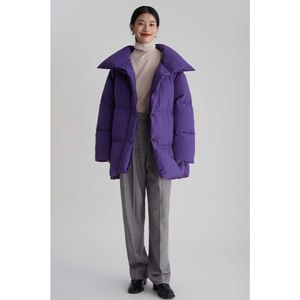 Parkas pour femmes Super VIP 2022 Winter Womens Couleur violette Mid Long White Duck Down Down Coats