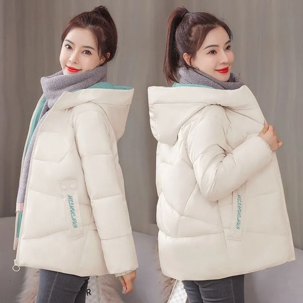 Parkas en duvet pour femmes veste d'hiver femmes manteau à manches longues à capuche s femme chaud coton rembourré Parka Outwear XXXL 221205