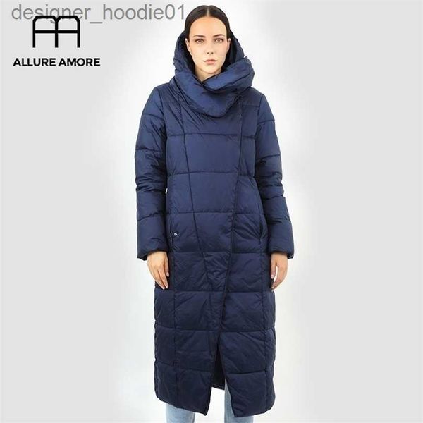 Women's Down Parkas Veste en duvet pour femme Parka Outwear avec capuche manteau matelassé femme long vêtement en coton chaud pour l'hiver dames tendance non définie 201127 L230915