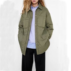 Les chemises féminines de Down Parkas vestes vestes mince parka oversize chemises manteaux 220823