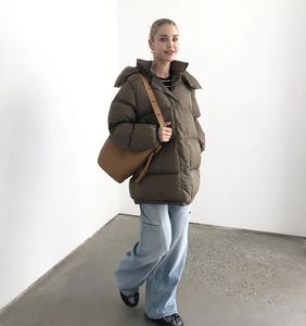 Parka en duvet pour femme, veste d'hiver, manteau élégant, épais et chaud, Parka imperméable, manteau d'extérieur, 231026