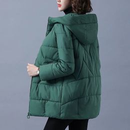 Parkas pour femmes Veste d'hiver pour femmes longues femelles chaudes épaissantes