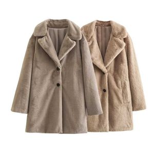 Zach Ailsa – parka en duvet pour femme, manteau ample à manches longues, avec revers, effet fourrure artificielle, nouvelle collection hiver 2023, J231227
