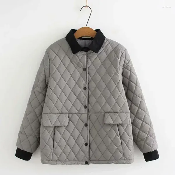 Manteau en coton grande taille pour femme, vêtements amples, veste d'hiver, Style occidental, mode décontractée, boutons