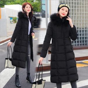 Doudoune femme hiver 2024 Parka femme manteau épaississement coton vêtements d'extérieur fausse fourrure Casacos De Inverno Feminino