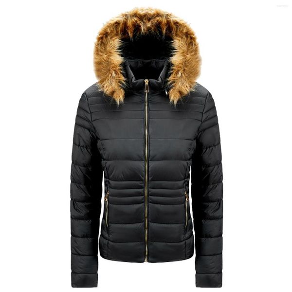 Parka de algodón de invierno para mujer, abrigo con capucha desmontable, chaqueta Vintage a la moda para mujer, ropa informal para la nieve, ropa femenina delgada