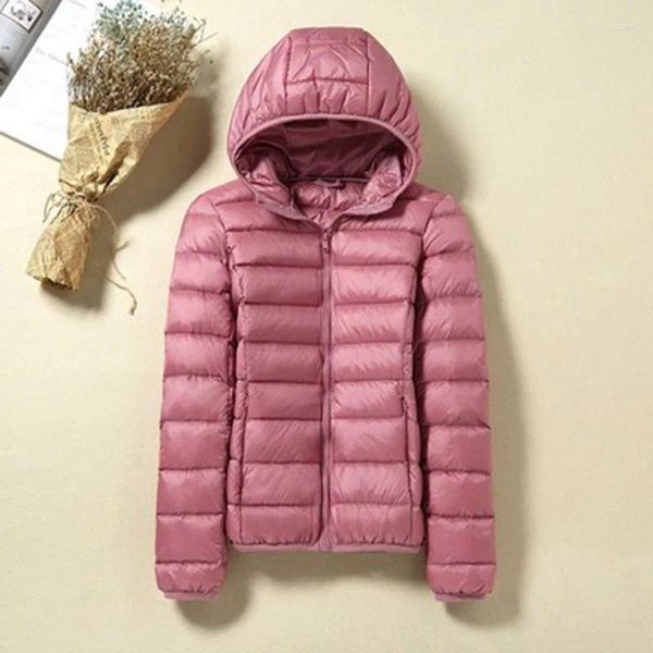 Chaquetas de plumón para mujer Otoño Invierno tallas grandes para mujer prendas de vestir ajustadas cuello alto ligero cálido 90% pato abrigos casuales para mujer