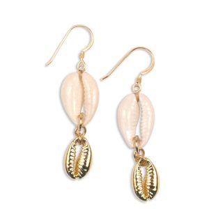 Dames oorbellen, natuurlijke eenvoudige shell haak hanger mode Hawaii strand oorbellen sieraden sieraden