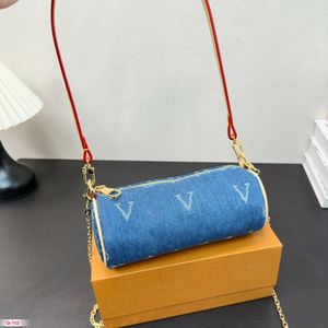 Sacs de soirée pour femmes, Mini sac porte-stylo de marque de styliste imprimé décoratif en Denim, petit sac à bandoulière avec deux bretelles