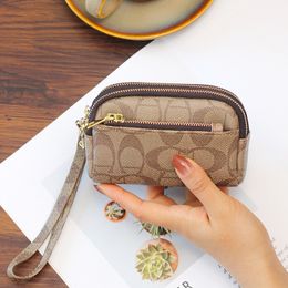 Portefeuille imprimé exquis pour femmes Mini sac de portefeuille portable multi-fonction