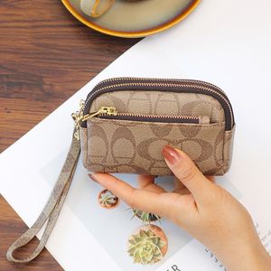 Dames prachtige gedrukte portemonnee zipper multi -functionele mini handheld portemonnee handheld tas