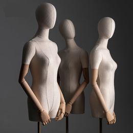 Couverture de tissu pour femmes mannequin en tissu féminin, base en acrylique en métal, affichage de mariage, rack réglable, 4style, C010
