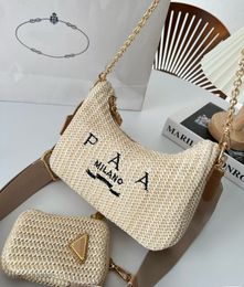 Sacs de créateurs pour dames Sacs de paille pour femmes Sacs à bandoulière en nylon Sacs à main Hobos Sac sous les bras Sacs à main à chaîne Designers Cross Body Baguettes Lady Petits fourre-tout avec boîte