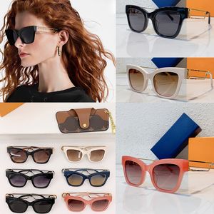 Gafas de sol de ojo de gato de moda para mujer Diseñador Ahueca hacia fuera el marco de fibra de vinagre Espejo Flor retro Gafas resistentes a UV400 con estuche Z1869E Z1870E