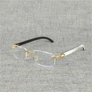 Lunettes de soleil de créateur de mode pour femmes en bois naturel carré cadre clair hommes corne de buffle lunettes optiques sans monture surdimensionnées pour femmes lunettes de lecture Oculos