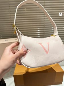 Sac à main de mode pour femmes lettre imprimée sac à main en cuir véritable sac de soirée rose adapté aux déplacements et aux rencontres fourre-tout